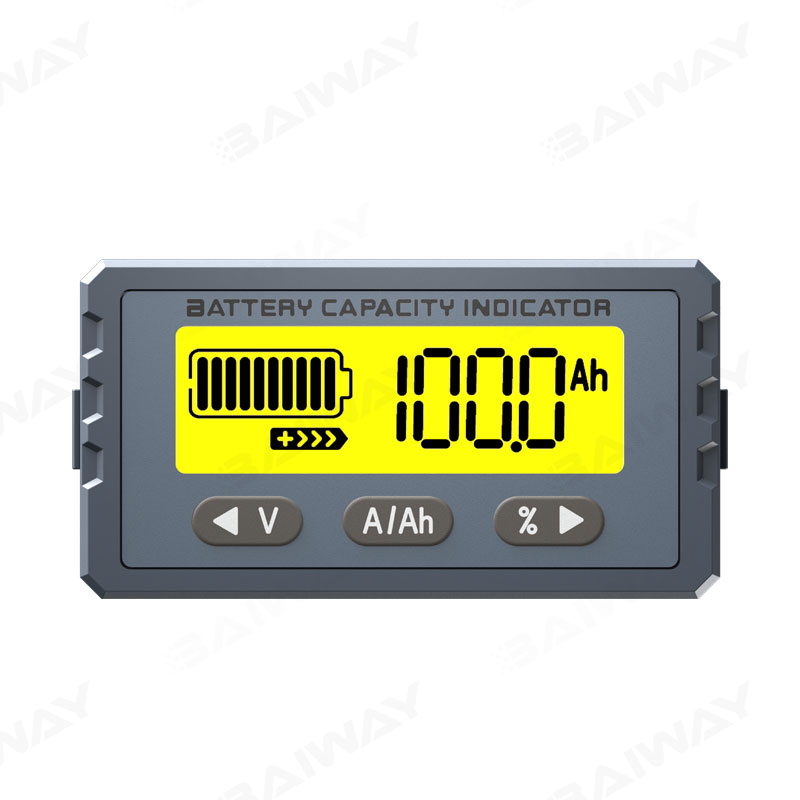 Y23新款电动车库仑计电量表电池电瓶电量显示器库伦电量计电压表