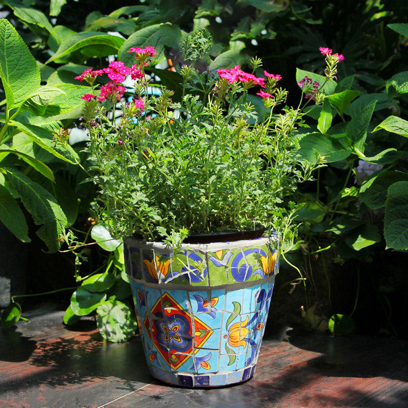 特色创意陶瓷马赛克花盆多肉小花盆肉肉盆绿植小花盆