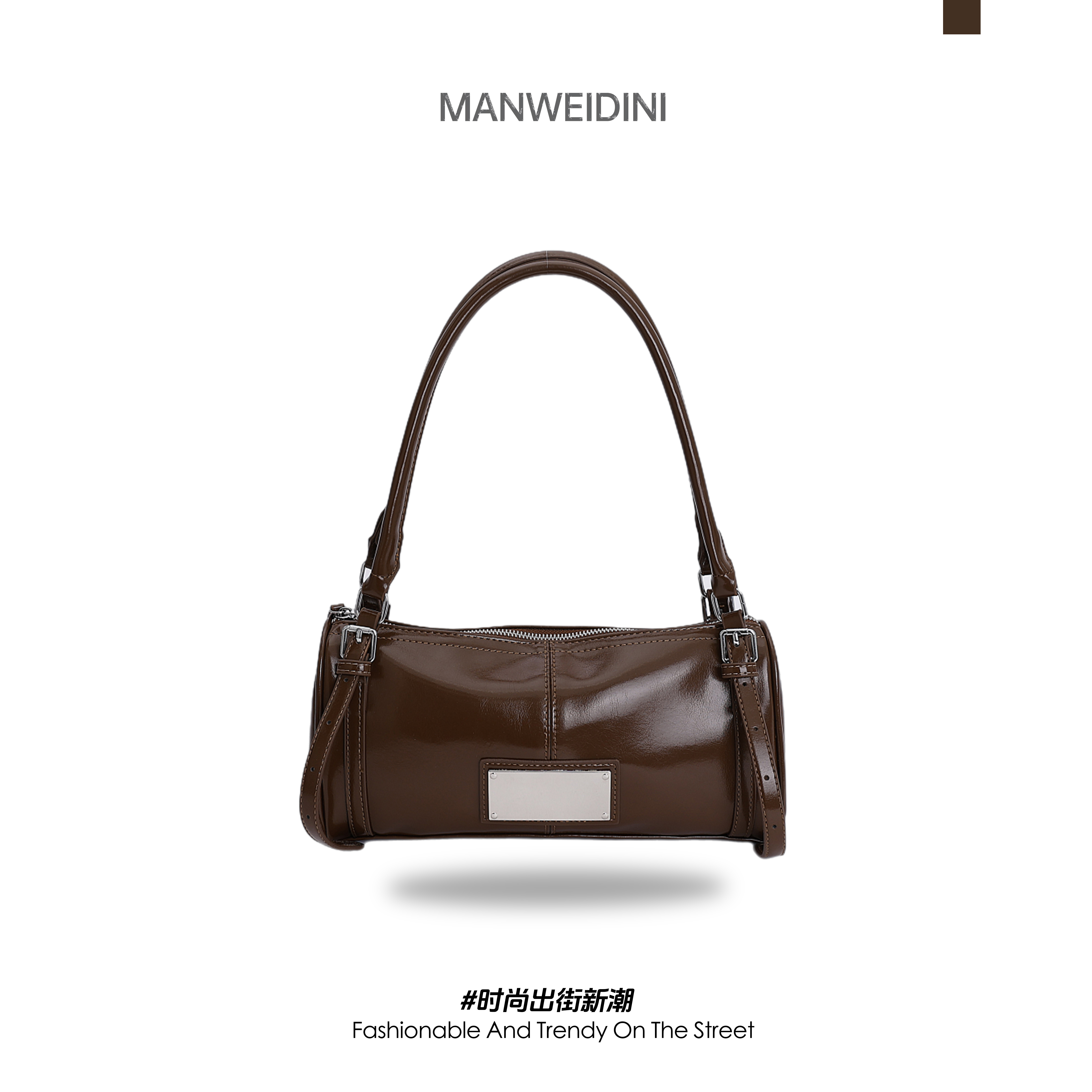 新款美拉德保龄球包包女通勤