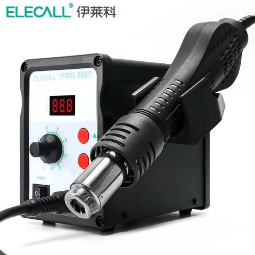 伊莱科热风枪拆焊台ELE-858D风枪拔放智能休眠LED数显恒温可调