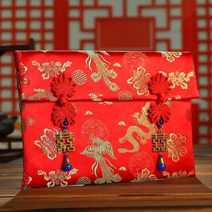 彩礼盒子10万钱袋6十下聘用品大全礼金结婚订婚红包喜袋提亲装钱