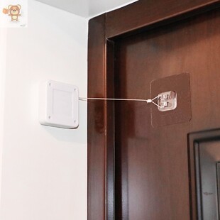 打孔闭合自动器关门家用木门液压闭门器拉绳铁推拉缓冲移门