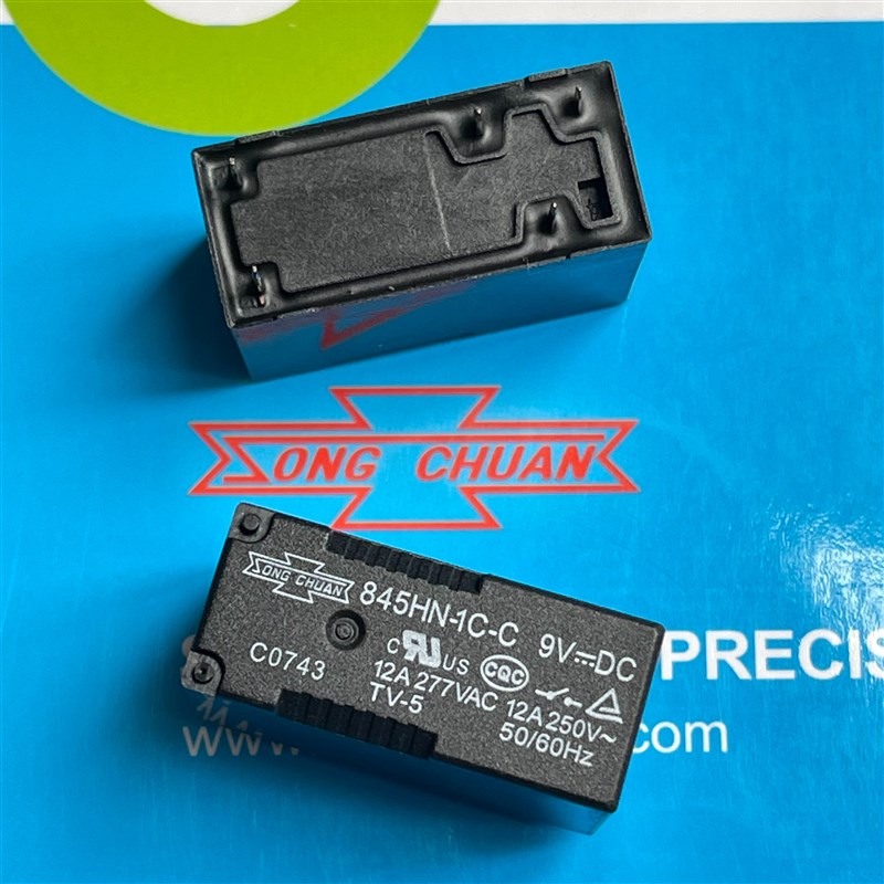 松川845HN-1C-C 12V控制继电器845HN-2C-C 5V9V12V24V 845HN-1A-C