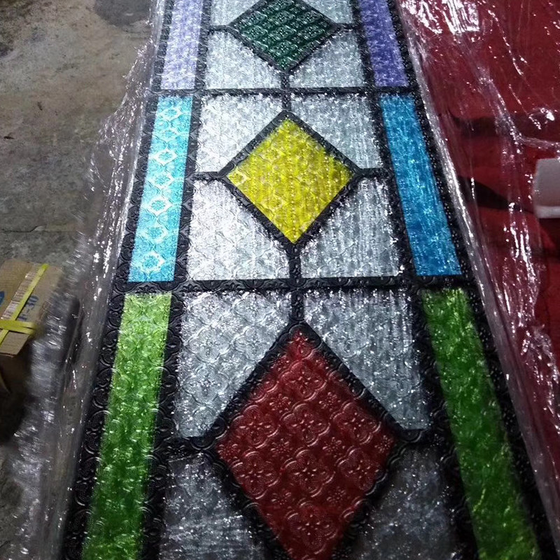 海棠花-立体艺h术压花玻璃可定制复古屏风隔断门窗-可上色-可钢化