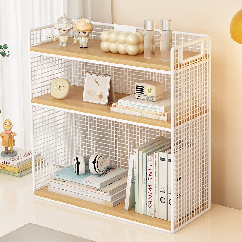 桌面置物架桌上h书架收纳盒书桌整理架餐桌杯架书柜子办公室书立