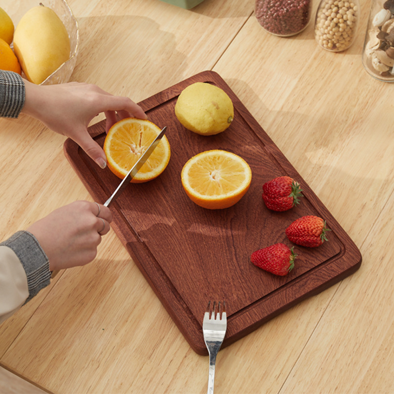 实木沙比利砧板切菜板带手托水果托盘加厚切菜案板厨房家用