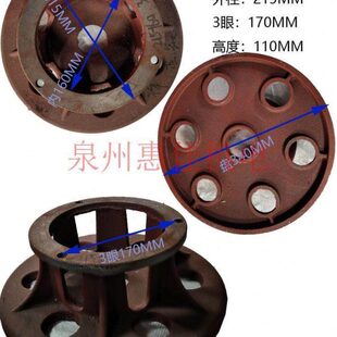 WQ11-22kW污水泵配件污物潜水电动涡壳内径240泵头底座铸铁水叶轮