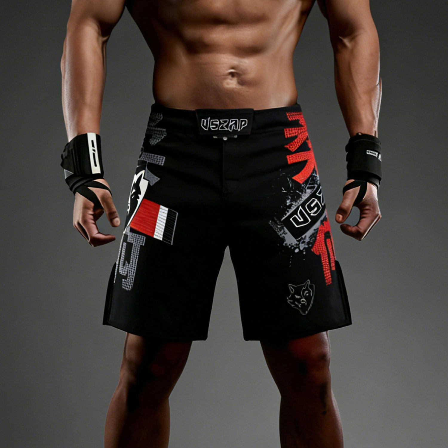 VSZAP搏击狼字母正品运动短裤男速干训练五分裤多功能健身裤耐磨,男装,短裤,淘宝优惠券,粉丝福利购,淘宝优惠卷