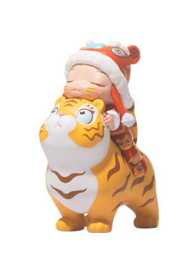 白夜童话如意小虎宝新年礼物送朋友可爱圣K诞装饰品女车载生肖摆