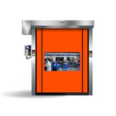 甄选密封保温快速卷帘门PVC自动修复冷库门防尘全自动感应电动拉