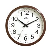 甄选17寸时钟表客厅大数字塑料石英钟创意时尚 圆形挂钟静音扫秒贴