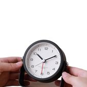 甄选桌面静音小闹钟台式 台钟迷你摆件时钟儿童床头 专用座钟摆台式