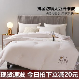 大豆纤维被子被芯棉被单人学生宿舍双人冬被加厚保暖春秋四季 通用