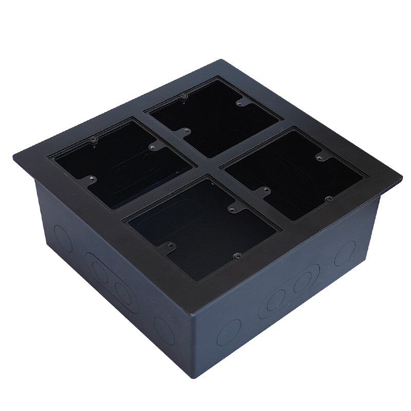 明装不锈钢插座盒多媒体信息盒 接线板 多功能插座会议室桌面插座