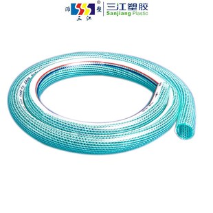 厂家促销 柔软网管水管洗车塑料管 三江高压花园管抗扭曲钩编管四季