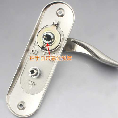 5050锁体双舌静音门锁孔距140上提反锁室内房门5050单舌假插芯锁