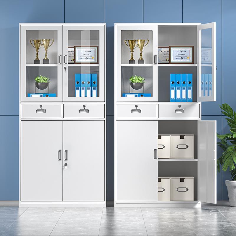 文件柜办公室资料柜带锁财务凭证柜档案柜抽屉办公柜铁皮矮柜厂家