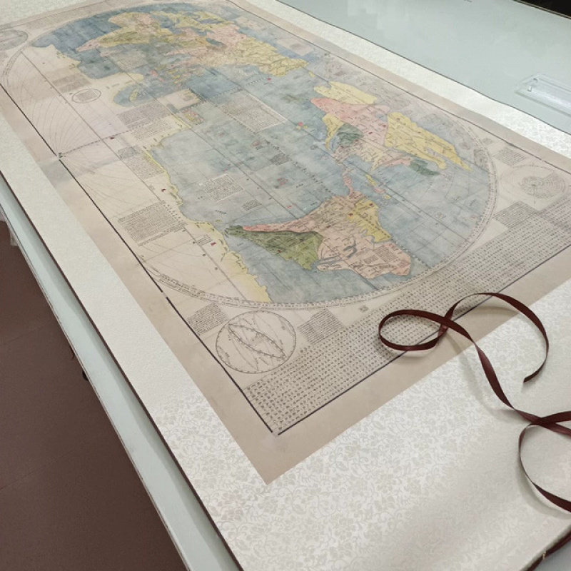 明 利玛窦 坤舆万国全图纸本67x143厘米微喷复制装饰古地图,家居饰品,国画,淘宝优惠券,粉丝福利购,淘宝优惠卷