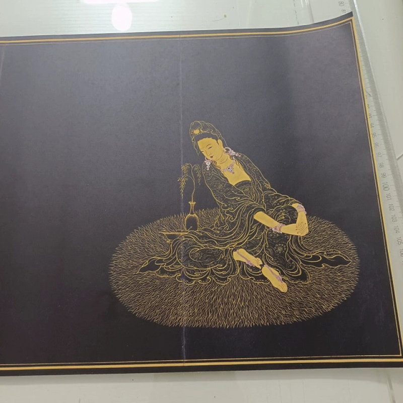 康熙书法心经字画楷书真迹高清微喷仿古画芯复制学习装裱手卷装饰