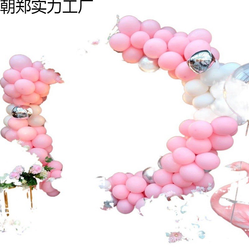 婚庆道具铁艺圆形网格屏风婚礼背景布置生日气球派对拱门装饰摆件