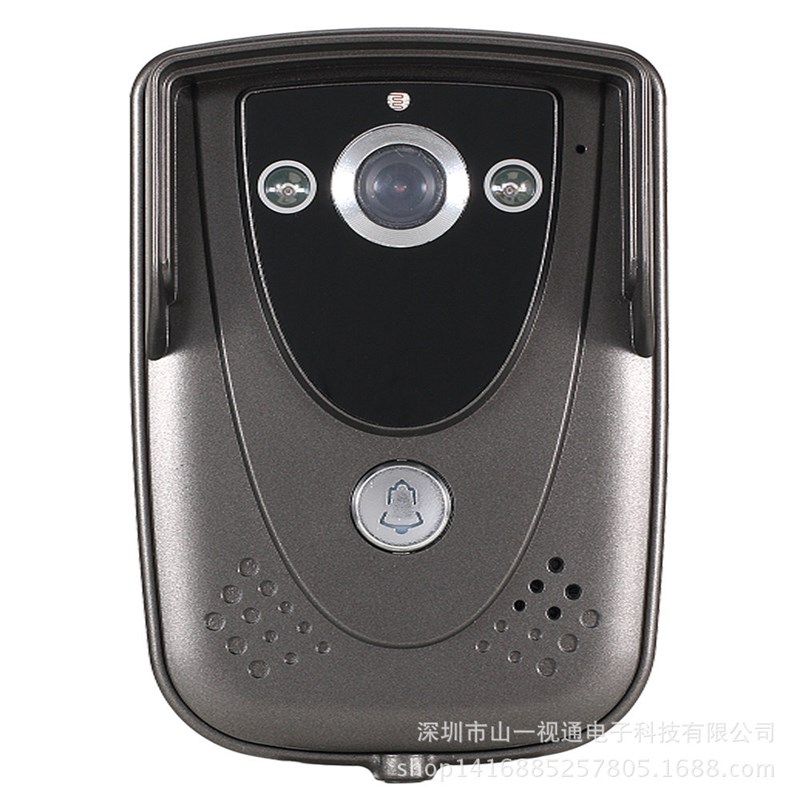 ennio 别墅新款7寸有线彩色家用可视对讲门铃红外夜视防雨