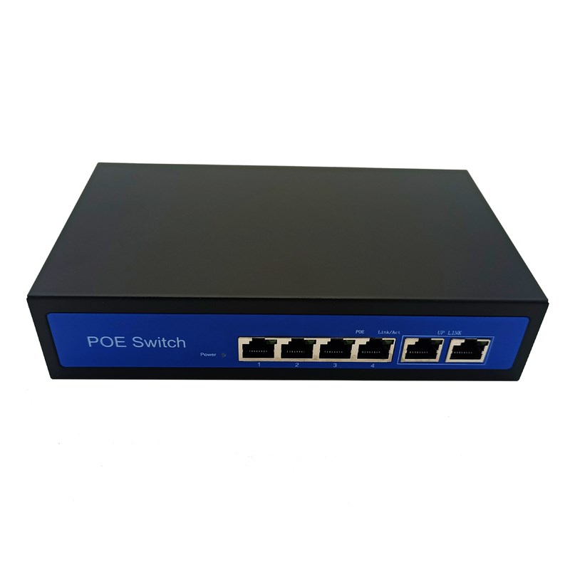 标准非标4口百兆POE供电交换机监控无线AP面板楼宇对讲15V24V48V