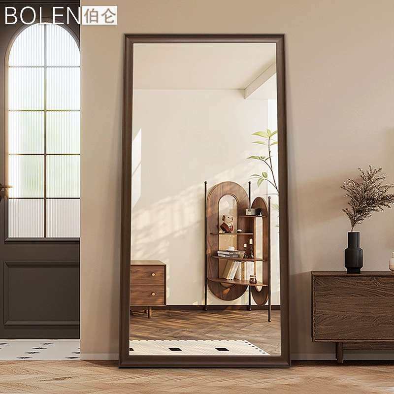 BOLEN伯仑定制穿衣镜全身落地镜支架壁挂家用试衣镜服装店大镜子