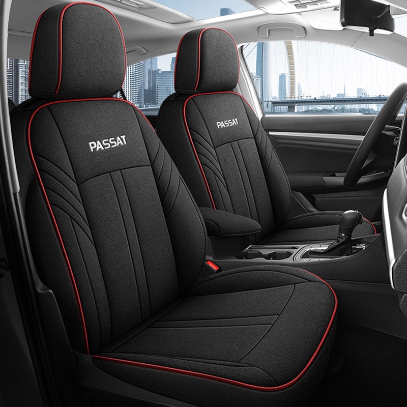 2011-24款大众帕萨特座椅套全包围汽车座套四季通用亚麻坐垫