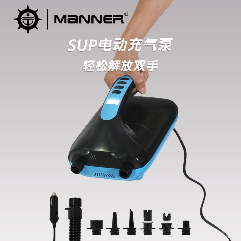SUP桨板12V车载电动充气泵高压泵皮划艇橡皮艇充气帐篷充气打气泵