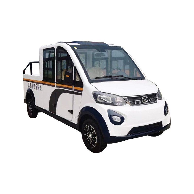 电动巡逻车双排5座全封闭四轮巡查车三排8座小区物业景区观光车