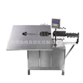 8mm超市铁线不锈钢双支挂钩自动成型倒角机 2D伺服弯线机