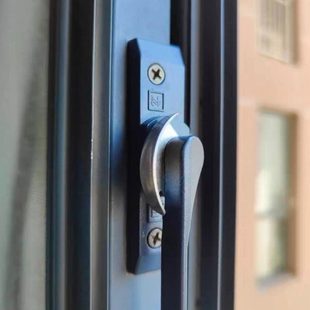 钩锁推拉玻璃移门窗月牙锁安全铝合金移门锁门窗户保险锁扣不锈钢