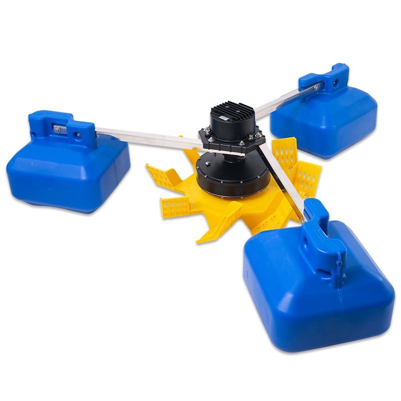 永磁变频鱼塘增氧机叶轮式专用节B能大功率全自动增氧泵池塘制氧