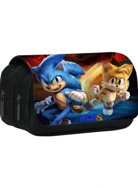 新款oni中小学生双层笔袋克周边大容量铅笔盒收纳笔包