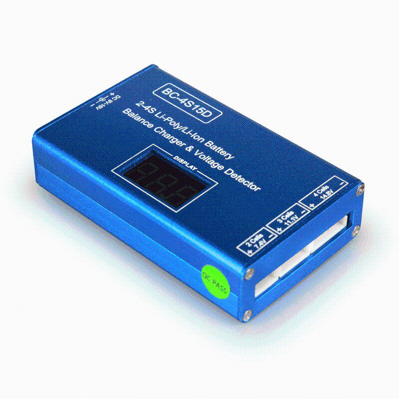 C-4S15D 航模锂电池充电器 2S/3S/4S 平衡充 带显示屏 可做电显
