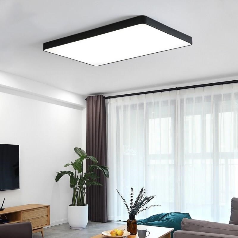 吸顶灯超薄超亮变色圆形卧室办公室天花板灯方灯平板客厅大灯