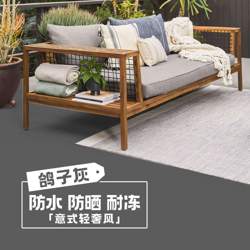 室外户外地坪漆家用露台水泥地面漆耐F磨防水水性环氧地板漆自流