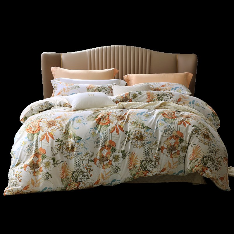 富安娜家纺加厚磨毛四件套床单被套三I件套宿舍套件家用床上用品