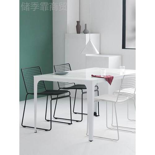 北欧家餐厅椅子意铁镂空椅现代休闲咖啡Y741厅奶茶用艺店椅创钢筋