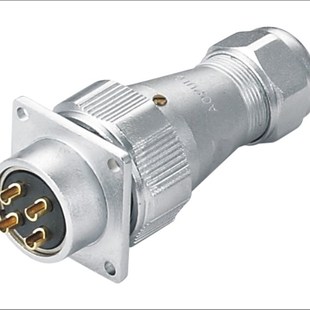 IP65套装 12型 TG方形防水插座配金属防水插头 AOPULO澳普龙AF