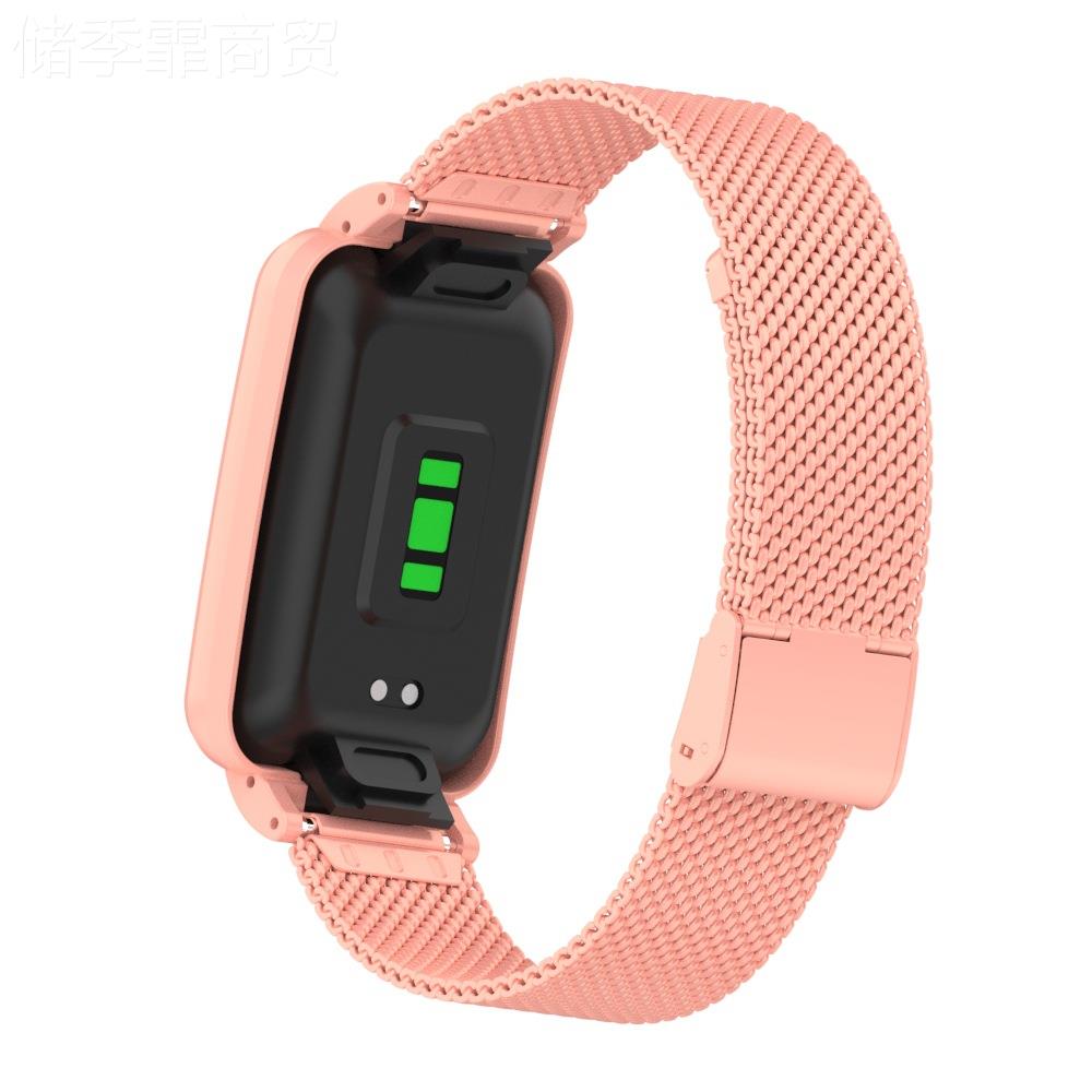 holdmi适用小米 手环p7ro 不锈钢网卡PWZ扣 表带miband7pro属金表