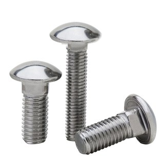 304不锈钢马车螺丝螺丝货架桥架大扁头加长M6M8M10方颈螺半圆头