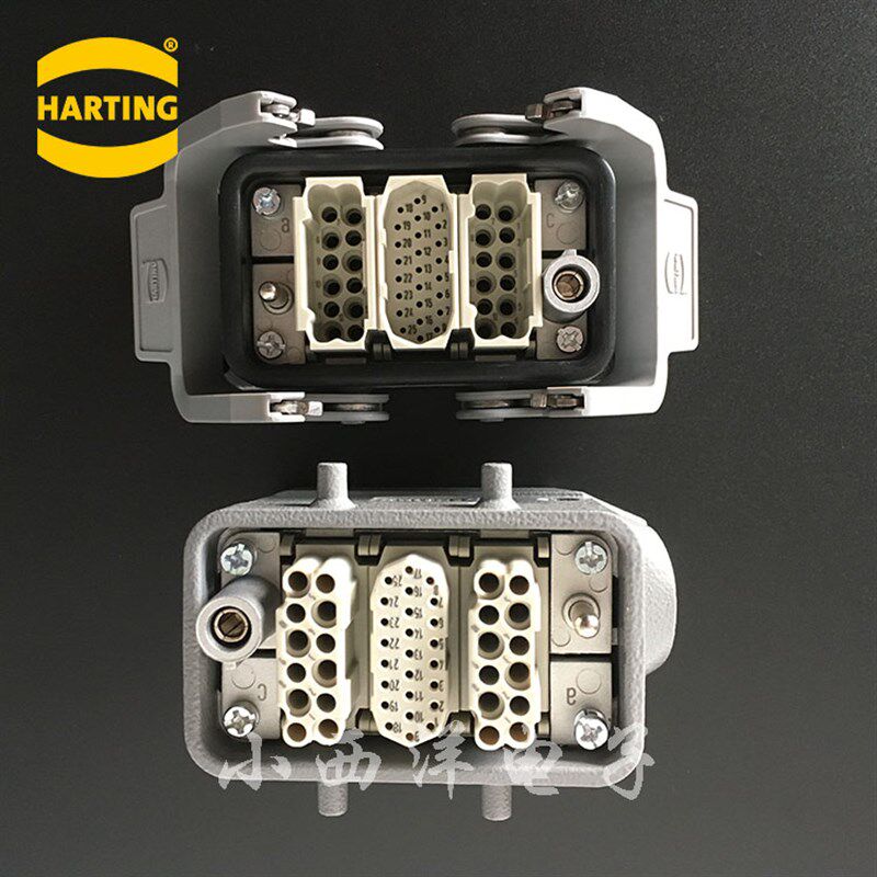HARTING重载组合式连接器12芯25芯50芯集成选型WEVEL哈丁航空插头