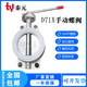 16P 10P 硅胶丁晴四氟蝶阀DN5080 蝶阀D71X 全304不锈钢手动对夹式