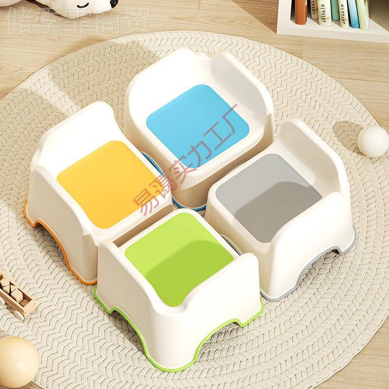 特厚背靠椅凳塑RQX料洗凳家儿童凳用加厚防滑耐用矮凳脚踏宝宝澡