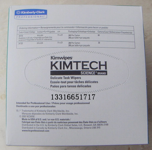 金佰利擦拭纸擦镜纸无尘纸/Kimtech Science* Kimwipes34155 0131