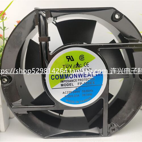 COMMONWEALTN FP-108EX S-1 BB 380V/220V/110V 38W 17CM机柜风扇