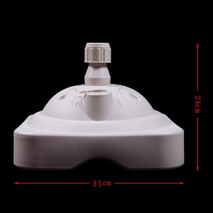 开业庆典拱门注水底座直径35厘米方形塑料立柱底座拱门底座乳白色