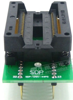 SOP44转DIP44 IC引脚间距1.27mm编程座测试座OTS-44-1.27-03 带板