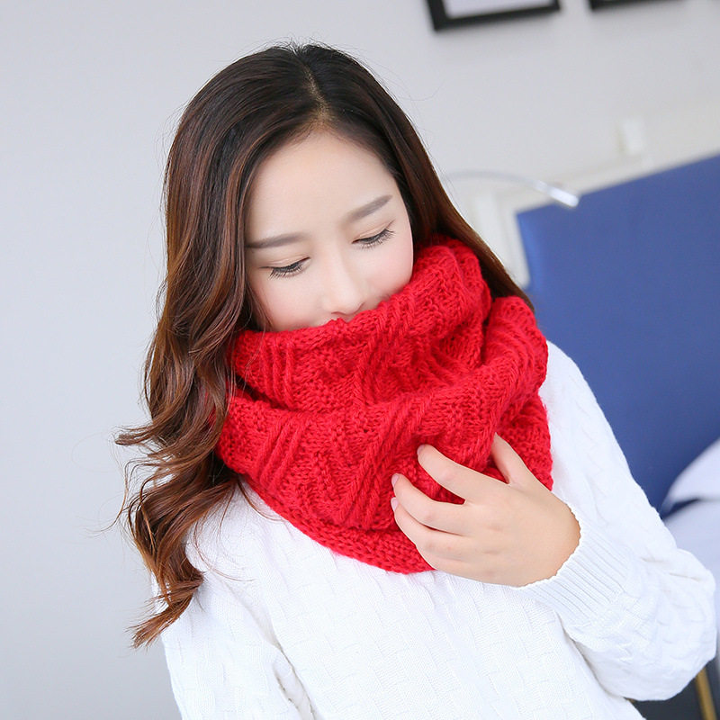 毛绒围巾女冬季学生针织黑色脖套男韩版保暖毛线围脖套头百搭红色,服饰配件/皮带/帽子/围巾,围巾/丝巾/披肩,淘宝优惠券,粉丝福利购,淘宝优惠卷